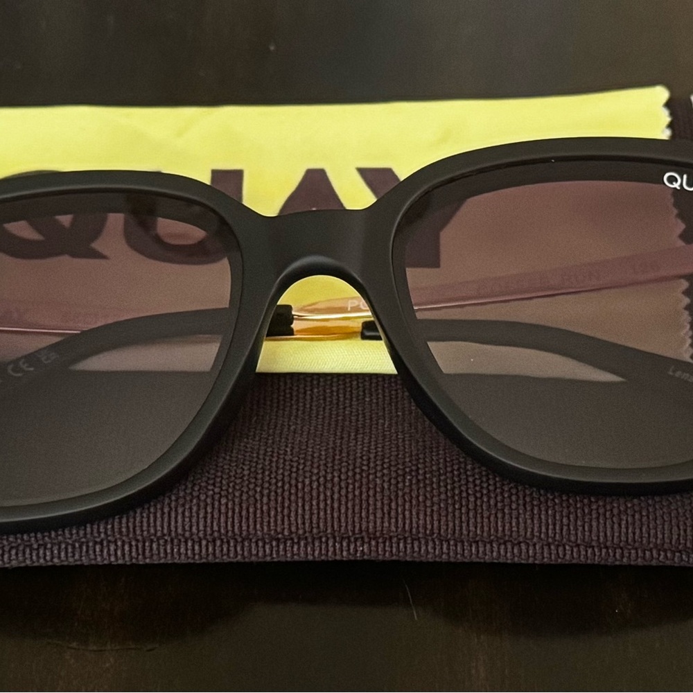 Quay Australia Matte Black Sunglasses